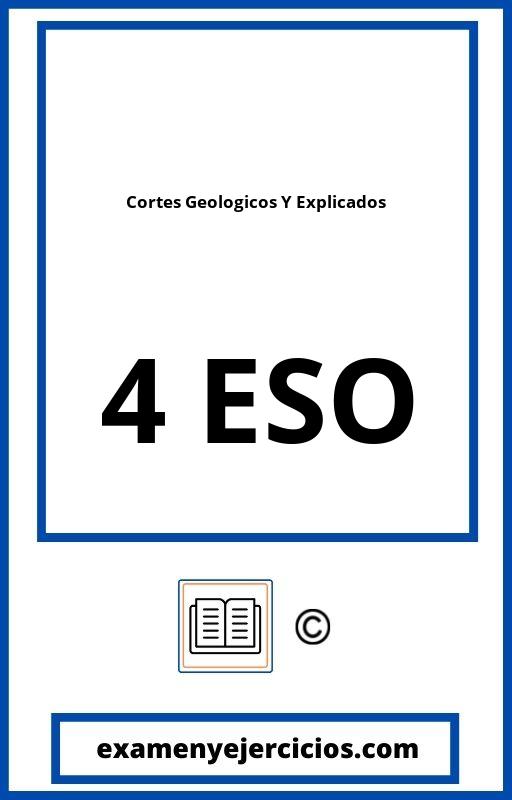 Cortes Geologicos Resueltos Y Explicados PDF 4 Eso