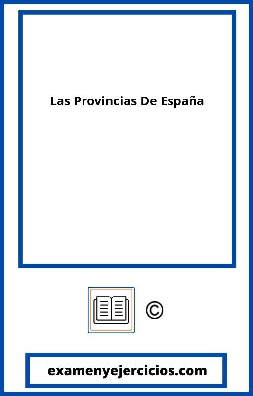 Ejercicios De Las Provincias De Espana