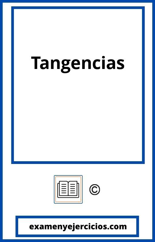 Ejercicios De Tangencias