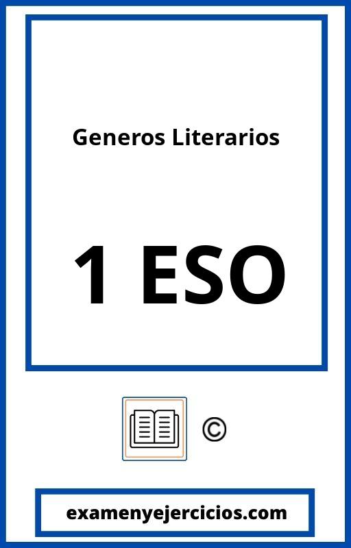 Ejercicios Generos Literarios 1 Eso PDF
