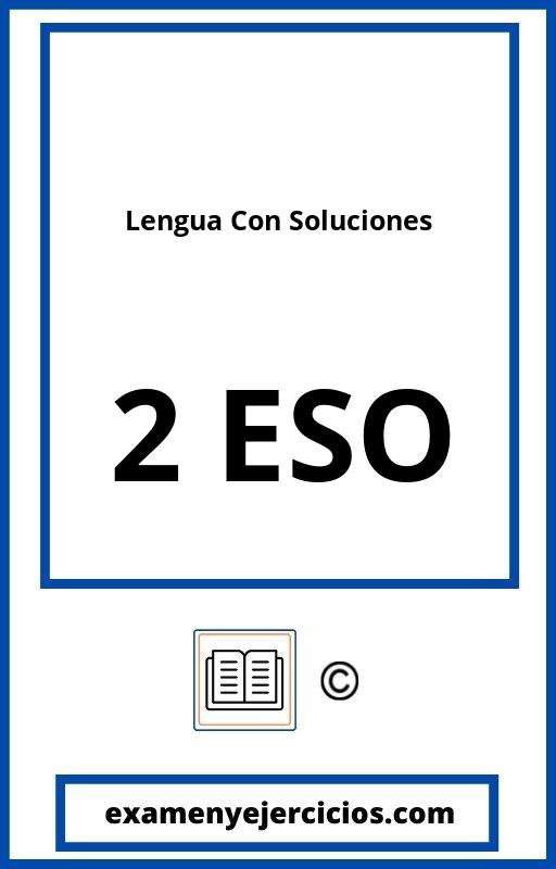 Ejercicios Lengua 2 Eso PDF Con Soluciones