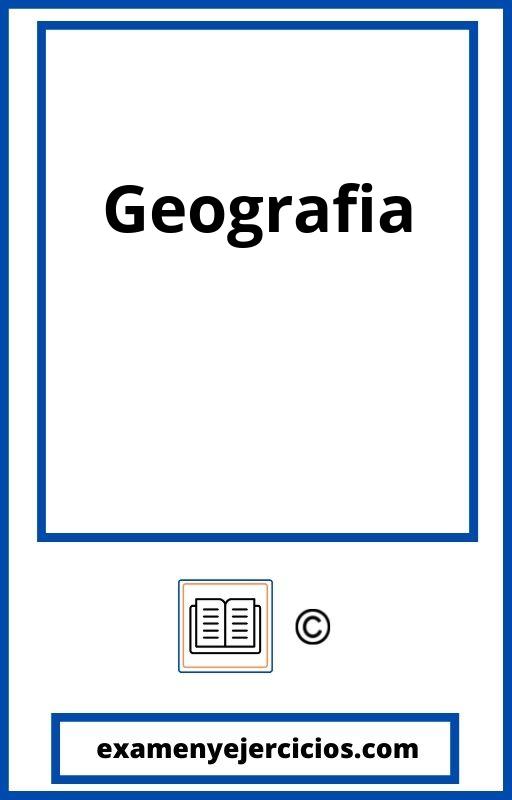 Examen De Geografia