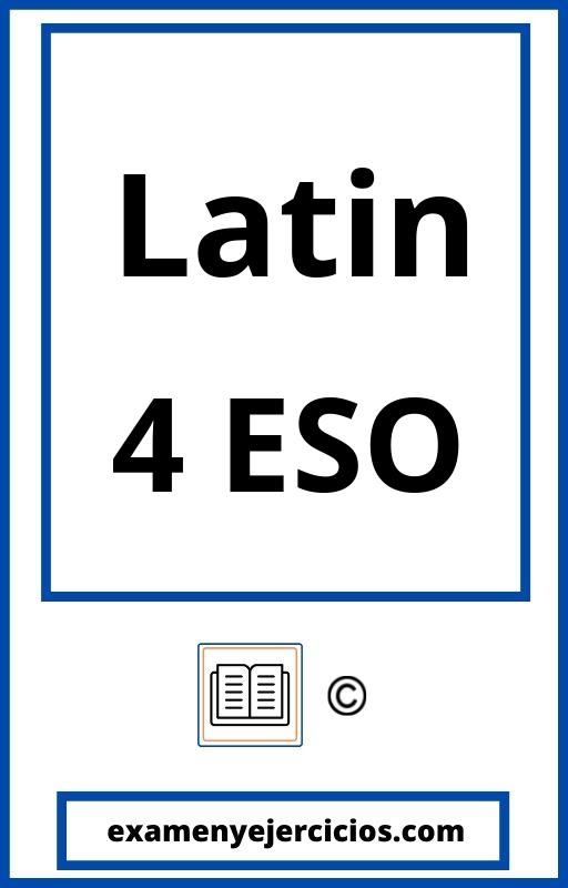 Examen Latin 4 Eso