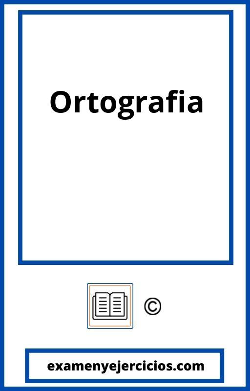 Fichas De Ortografia