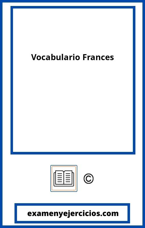 Fichas Vocabulario Frances PDF 】 2024