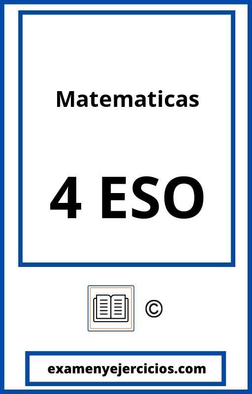 Matematicas 4 Eso Ejercicios Resueltos