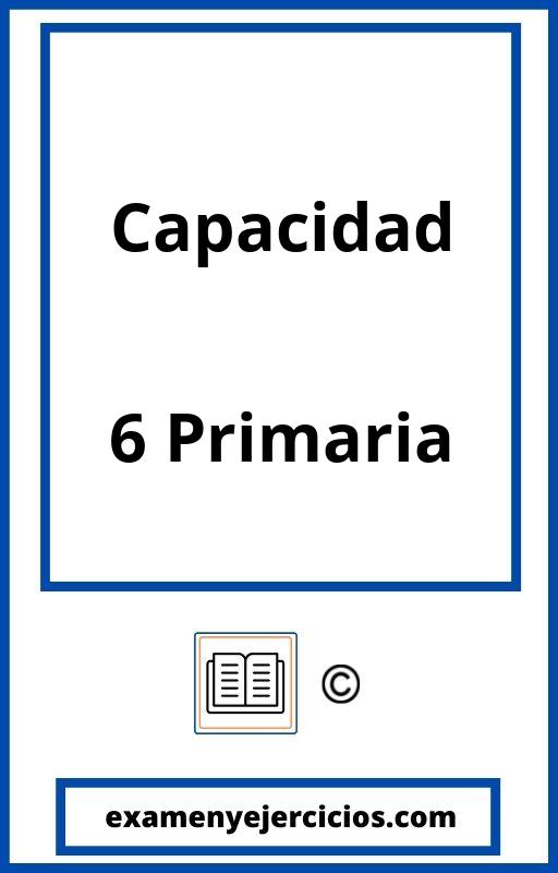 Problemas De Capacidad 6 Primaria