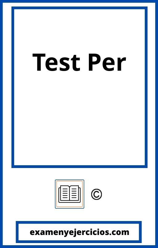 Test Examen Per